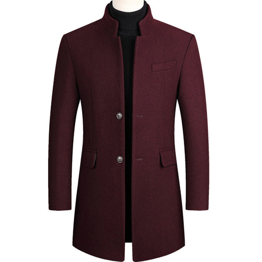 Classic Tailored Mens Winter Coat - Pexav