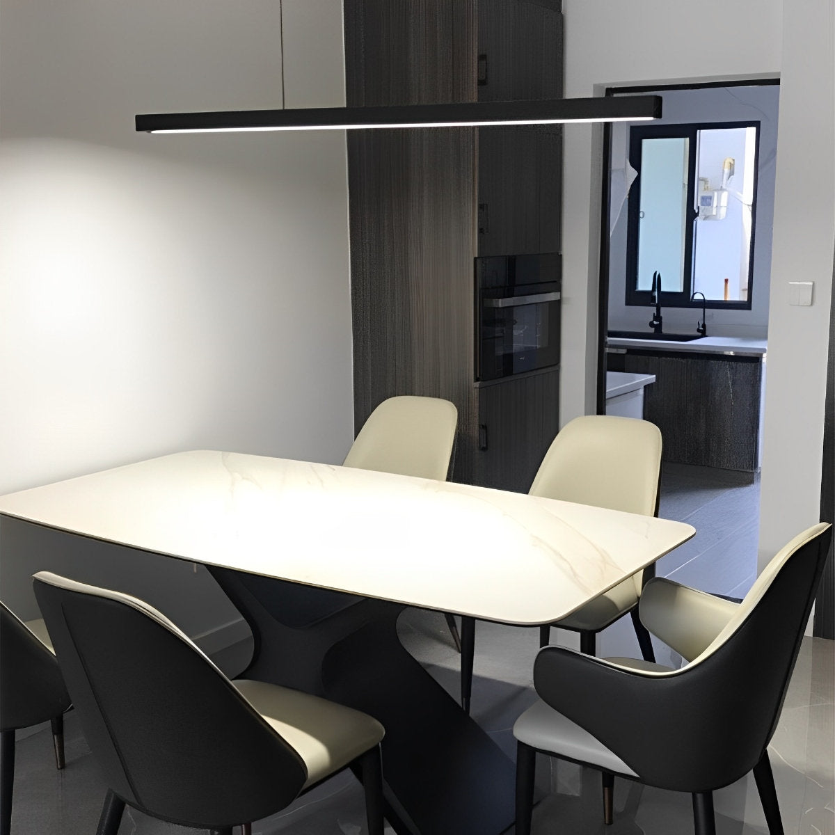 Slim Contemporary LED Pendant Lighting Bar