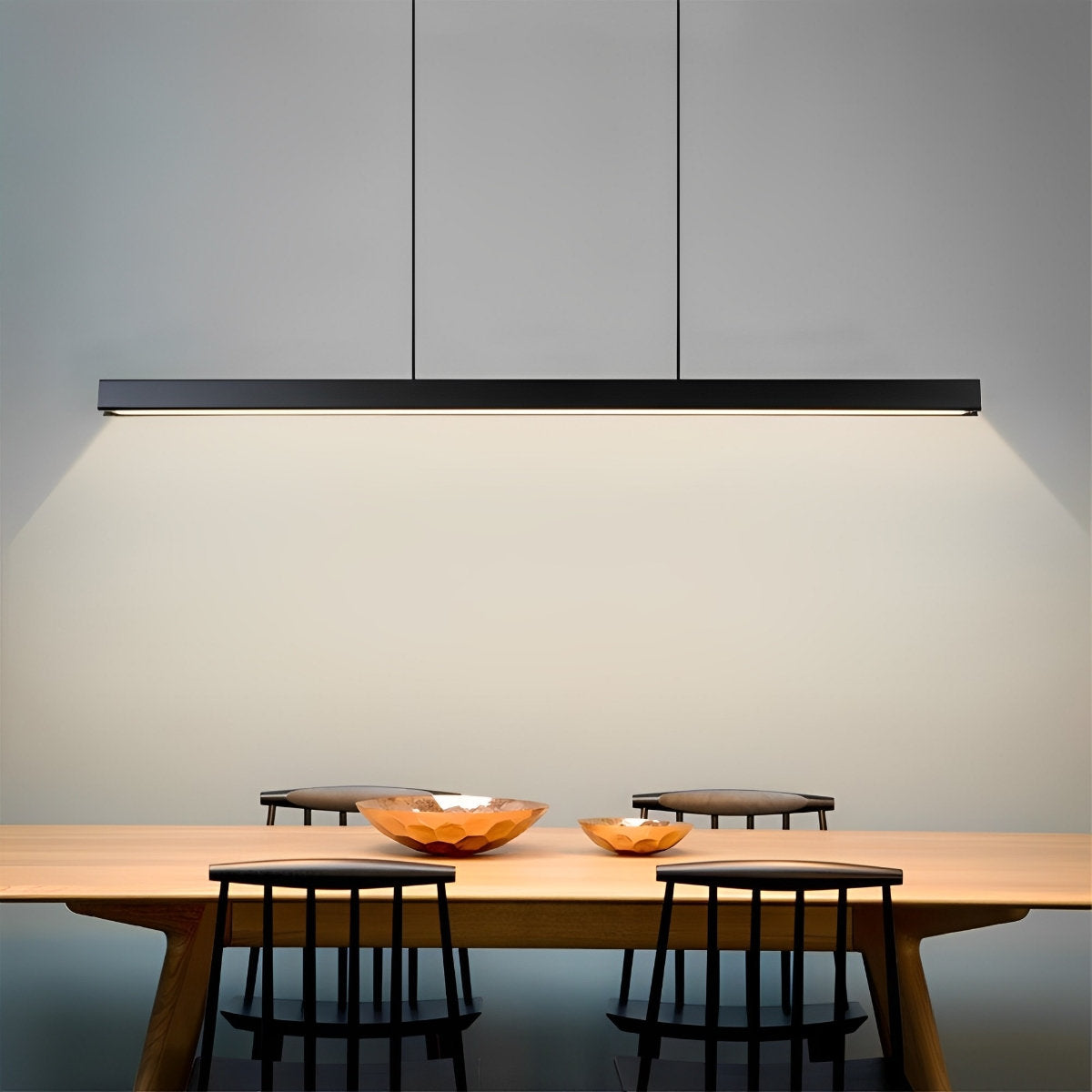 Slim Contemporary LED Pendant Lighting Bar - Pexav