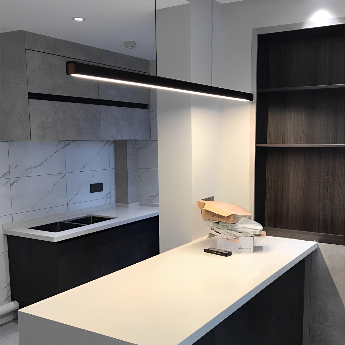 Slim Contemporary LED Pendant Lighting Bar