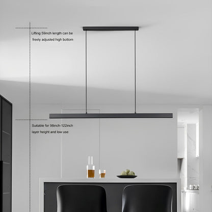 Slim Contemporary LED Pendant Lighting Bar