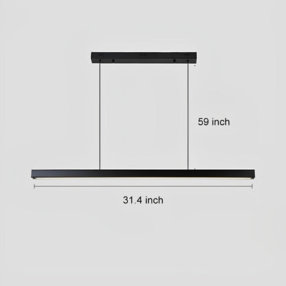 Slim Contemporary LED Pendant Lighting Bar