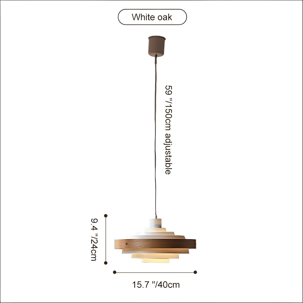Sleek Simple Hanging Shade Pendant Light