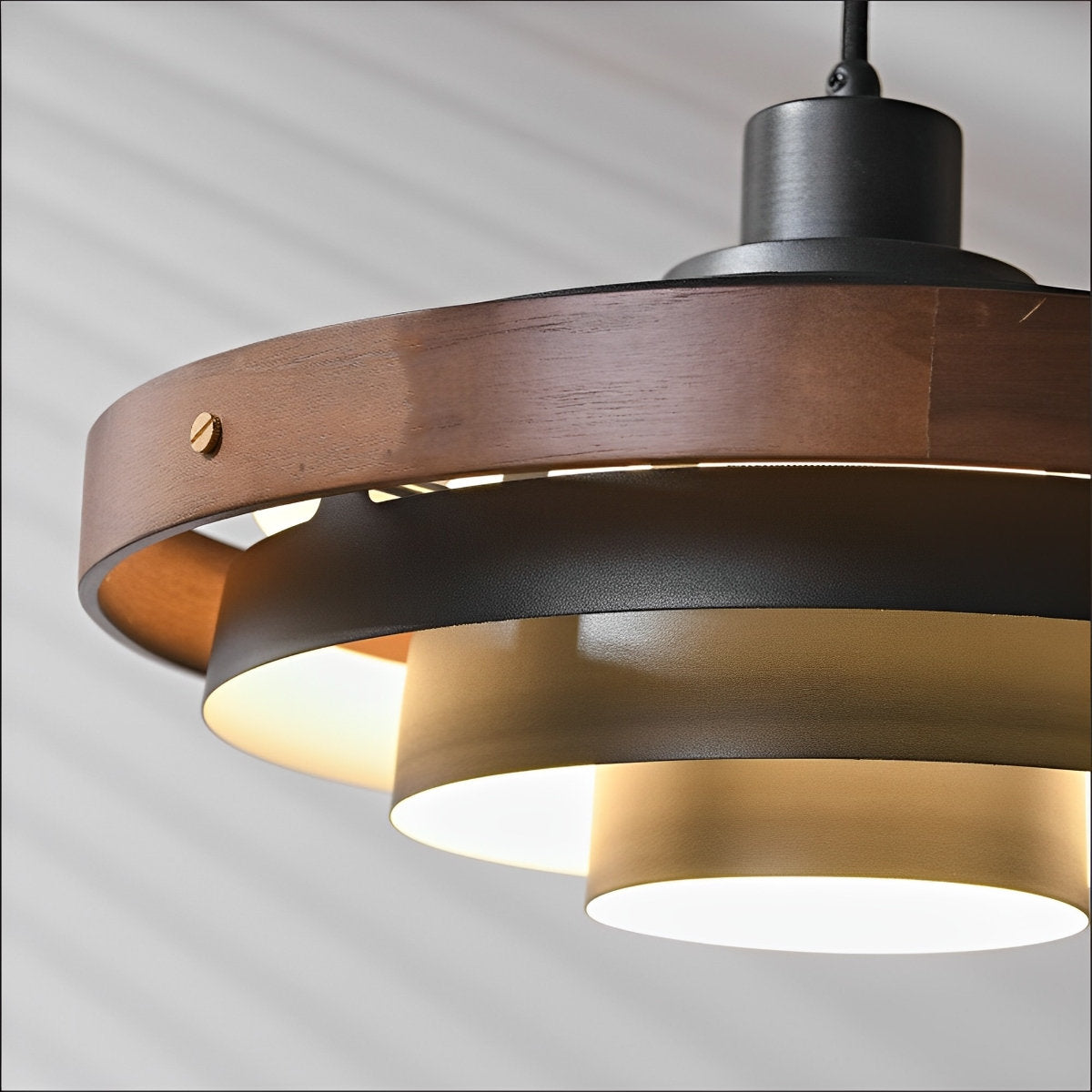 Sleek Simple Hanging Shade Pendant Light