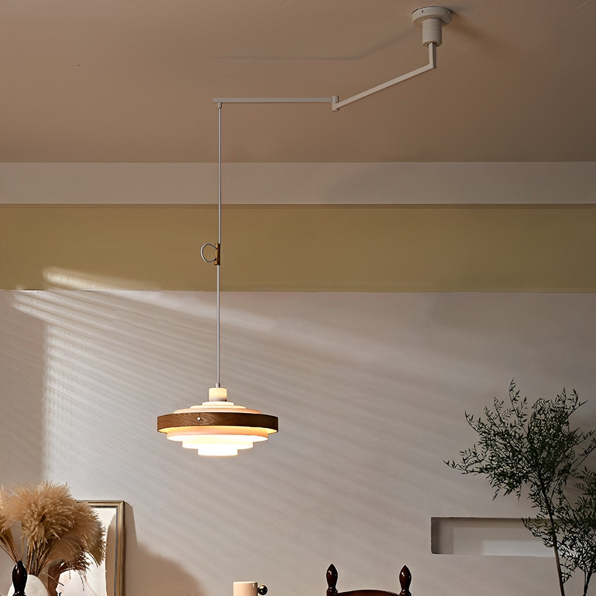 Sleek Simple Hanging Shade Pendant Light