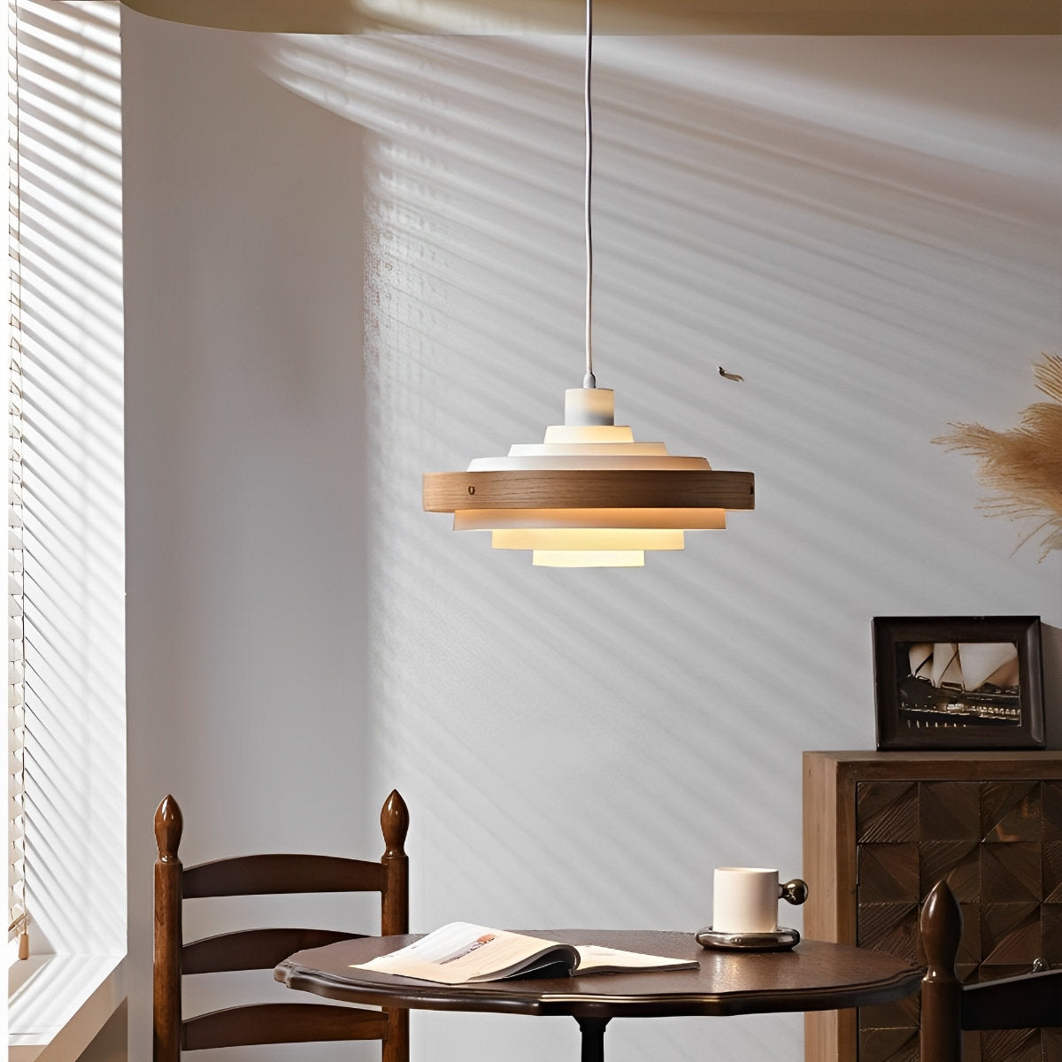 Sleek Simple Hanging Shade Pendant Light