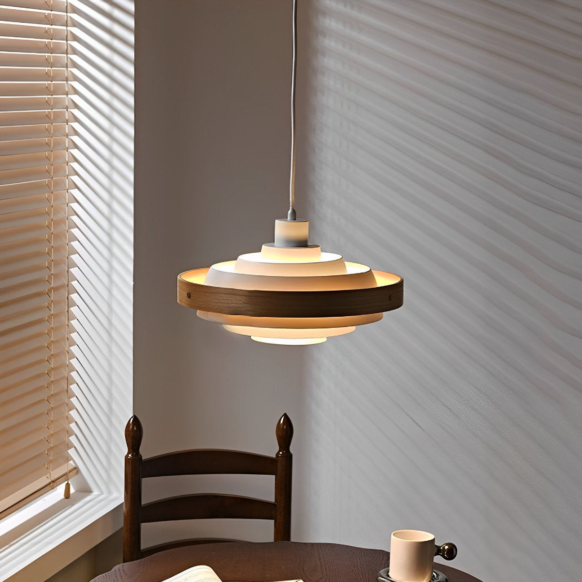 Sleek Simple Hanging Shade Pendant Light