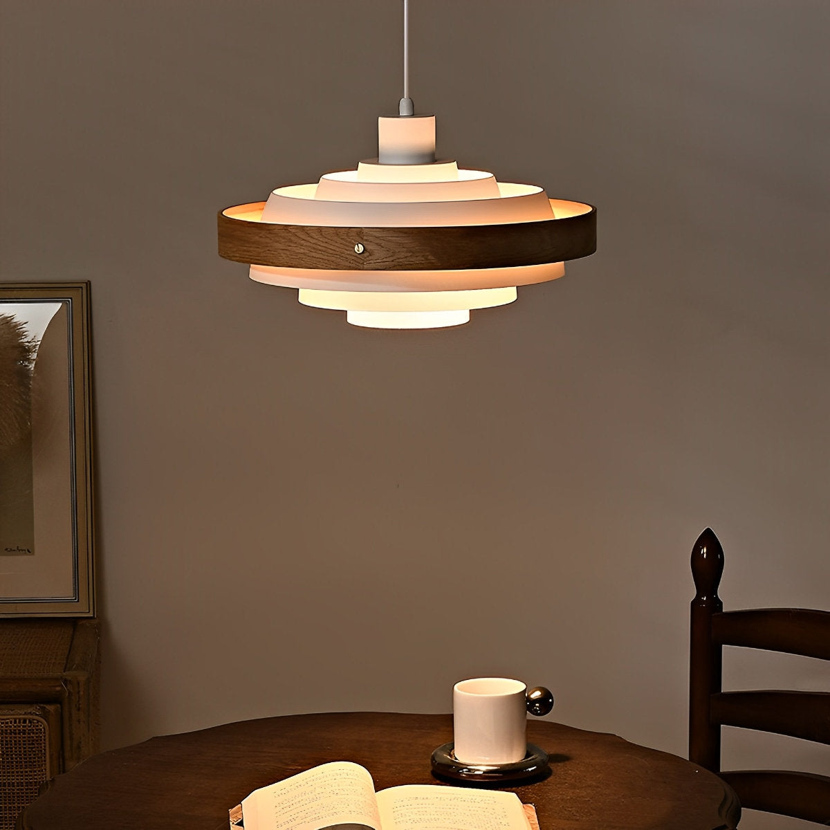 Sleek Simple Hanging Shade Pendant Light