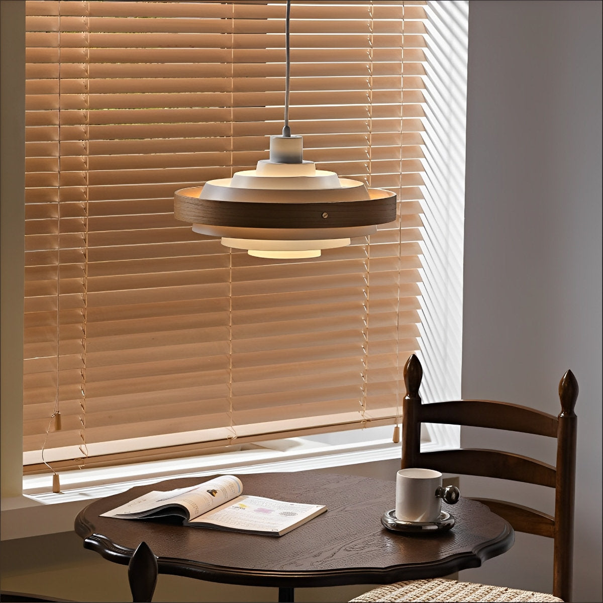Sleek Simple Hanging Shade Pendant Light