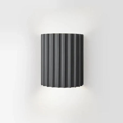 Modern Resin Wall Lamp - ArtisticWave-Gray-Warm White-Nora Luxe