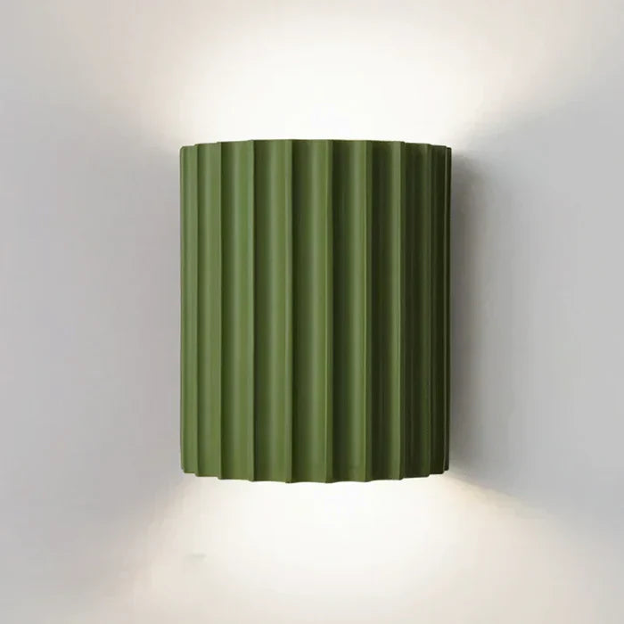 Modern Resin Wall Lamp - ArtisticWave-Green-Warm White-Nora Luxe