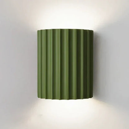 Modern Resin Wall Lamp - ArtisticWave-Green-Warm White-Nora Luxe