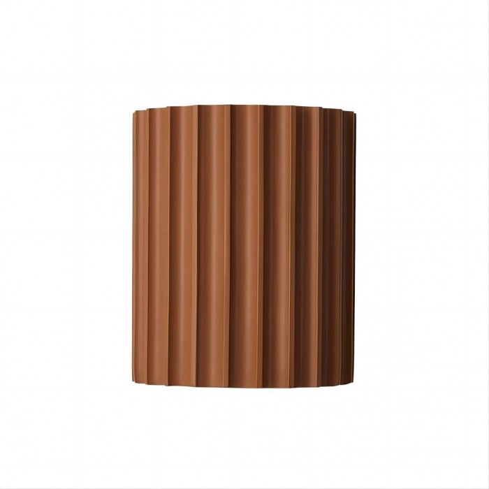 Modern Fluted Wall Light in Colourful Ribbed Resin Design