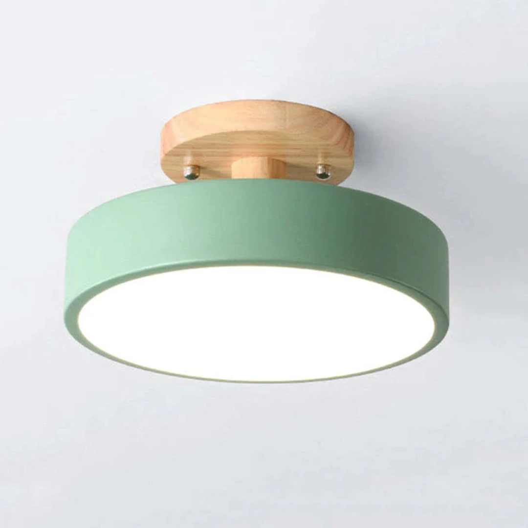 Modern Round LED Ceiling Light - Nova-Green-Nora Luxe