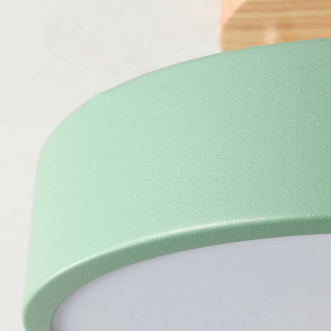 Modern Round LED Ceiling Light - Nova-Wood-Nora Luxe