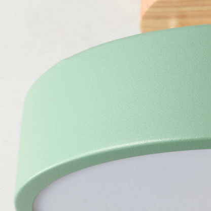 Modern Round LED Ceiling Light - Nova-Wood-Nora Luxe