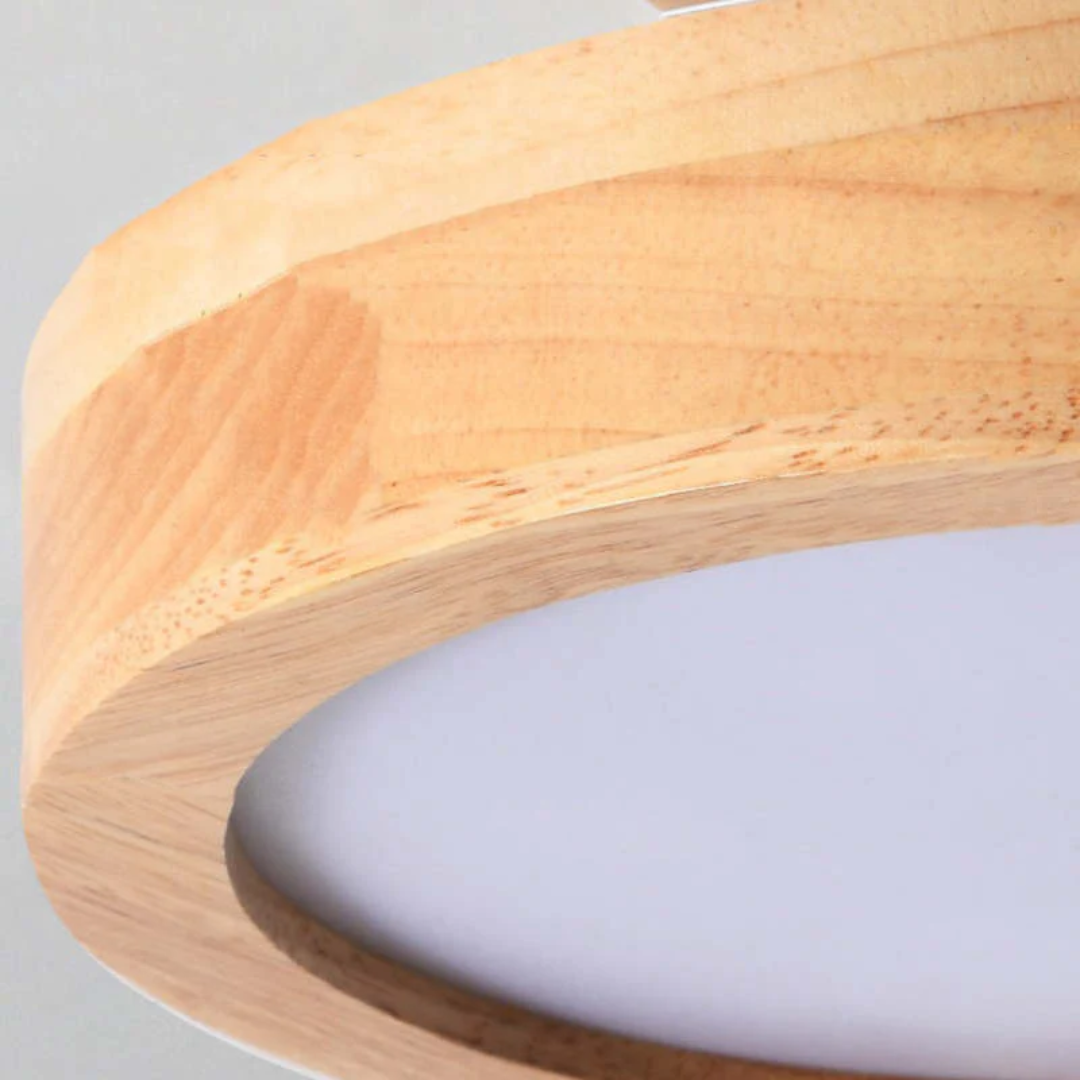 Modern Round LED Ceiling Light - Nova-Wood-Nora Luxe