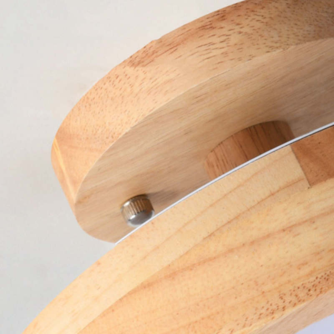 Modern Round LED Ceiling Light - Nova-Wood-Nora Luxe