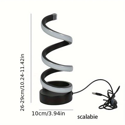 Modern S-shaped Desk Lamp - FlexiGlow-Black-Nora Luxe