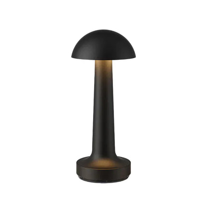Modern Table Lamp - SleekGlow-Black/Round-Nora Luxe