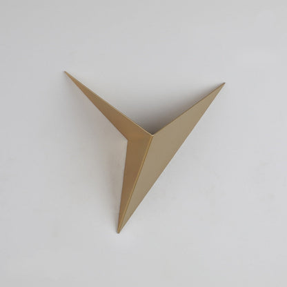 Modern Triangular Wall Lamp - TrigoLux-Gold-Cool White-Nora Luxe