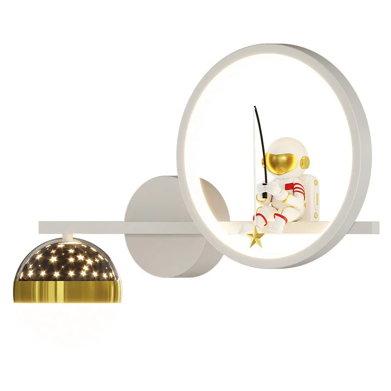 Modern Wall Lamp for Children's Rooms - TinyGlow-White right-Three colors-Nora Luxe