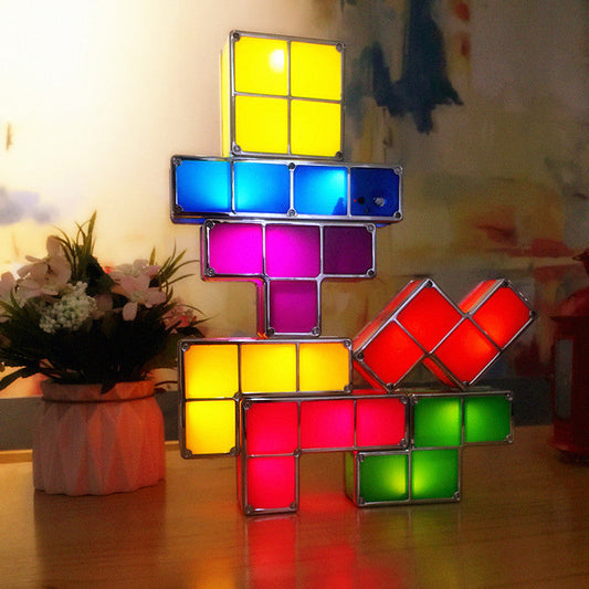 Colorful Block Table Lamp - Pexav