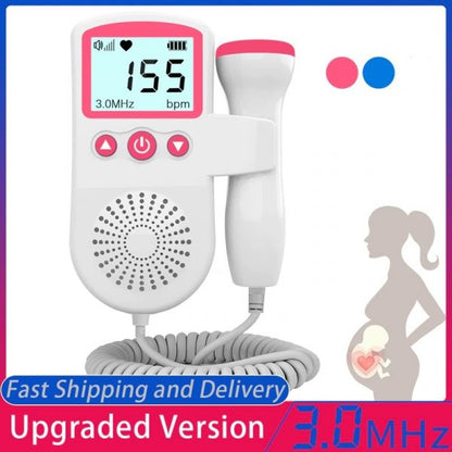 Compact Baby Heart Rate Monitor Pregnancy Tracker
