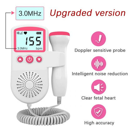 Compact Baby Heart Rate Monitor Pregnancy Tracker