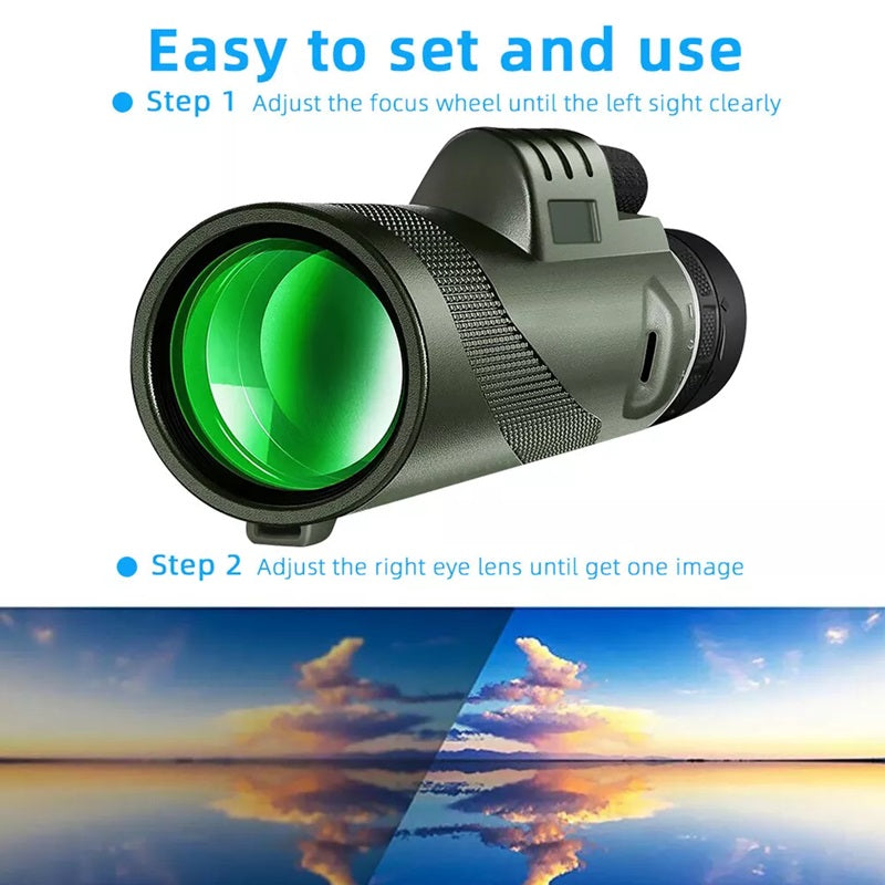 Compact High Definition Spotting Scope - 40x60 Zoom