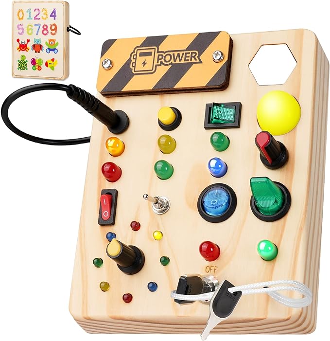 Colorful Kids Learning Board with LED Lights - Pexav