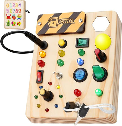 Colorful Kids Learning Board with LED Lights - Pexav