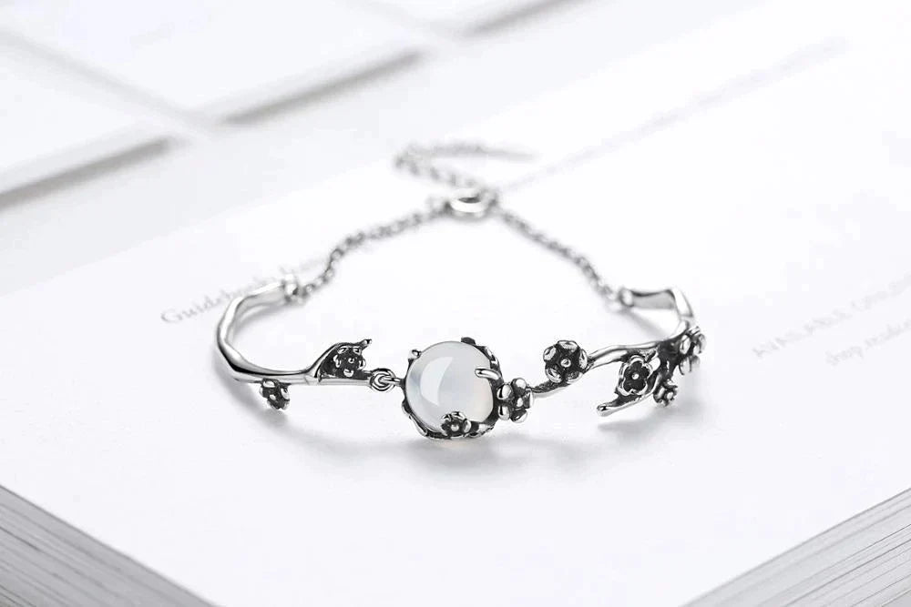 Moonstone Silver Bracelet | Elegant and Timeless Jewellery-Nora Luxe