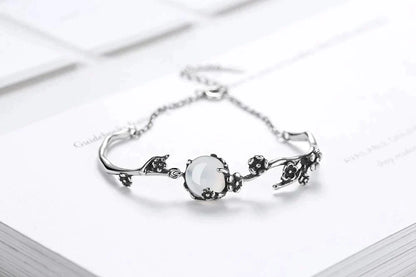 Moonstone Silver Bracelet | Elegant and Timeless Jewellery-Nora Luxe