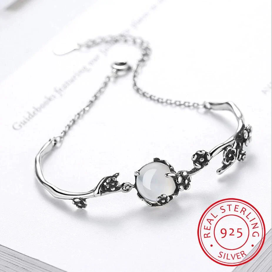Moonstone Silver Bracelet | Elegant and Timeless Jewellery-Nora Luxe