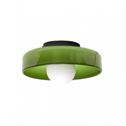 Morandi Glass Disc Orb Wall Light for Modern Interiors