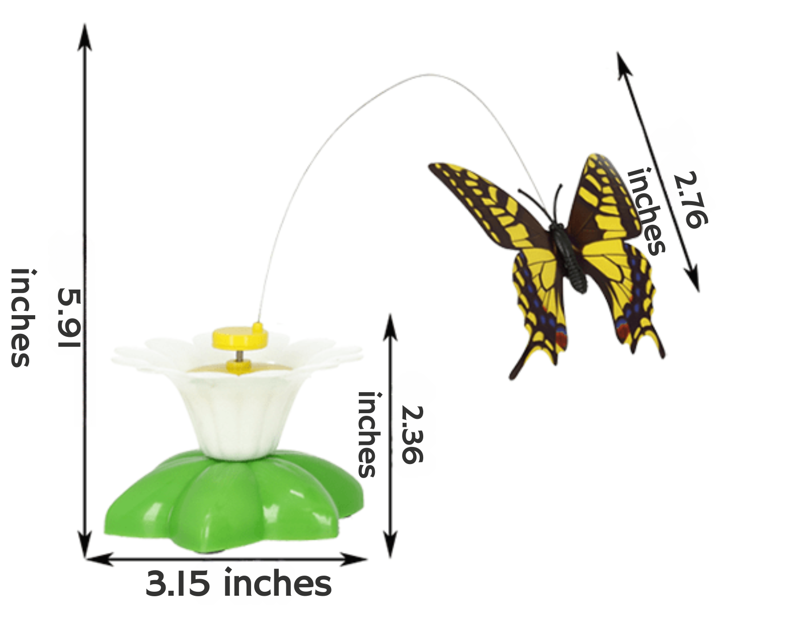 Moving Cat Toy - FlutterPaw-Butterfly-Nora Luxe