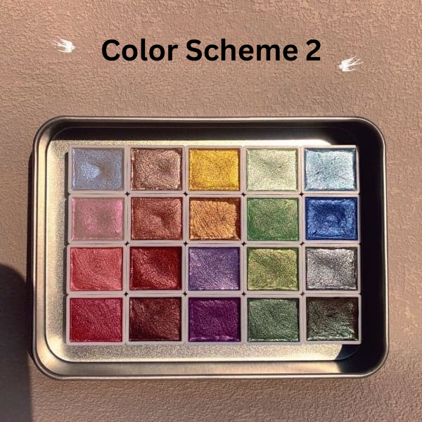 Multicolor Watercolor Paint Set - ColorCrafter-Color Scheme 1-20 Color-Nora Luxe