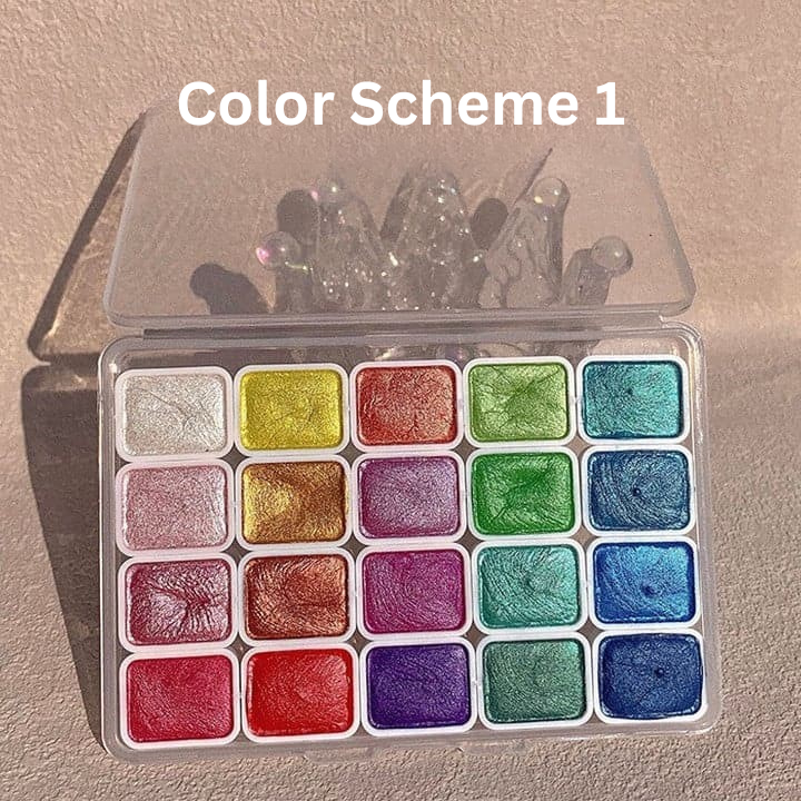 Multicolor Watercolor Paint Set - ColorCrafter-Color Scheme 1-20 Color-Nora Luxe