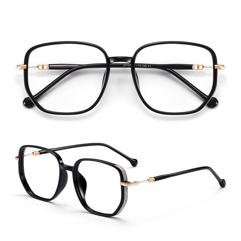 Multifocal Anti-Blue Light Reading Glasses - Livia-Gold-1-Nora Luxe