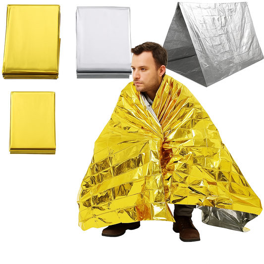 Waterproof Survival Blanket and Insulation Poncho - Pexav