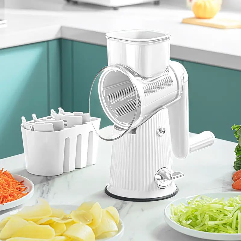 Multifunctional Kitchen Grater & Chopper - SliceMaster-White-Nora Luxe