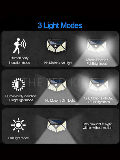 MULTIFUNCTIONAL SOLAR LAMP - WATERPROOF LED GARDEN LIGHTING WITH MOTION SENSOR-Nora Luxe