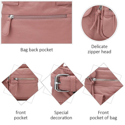Multifunctional Stylish Anti-Theft Bag - SafeStyle-Black-Nora Luxe