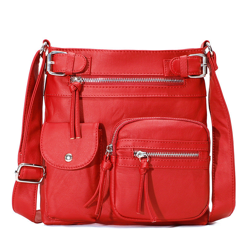 Multifunctional Stylish Anti-Theft Bag - SafeStyle-Red-Nora Luxe