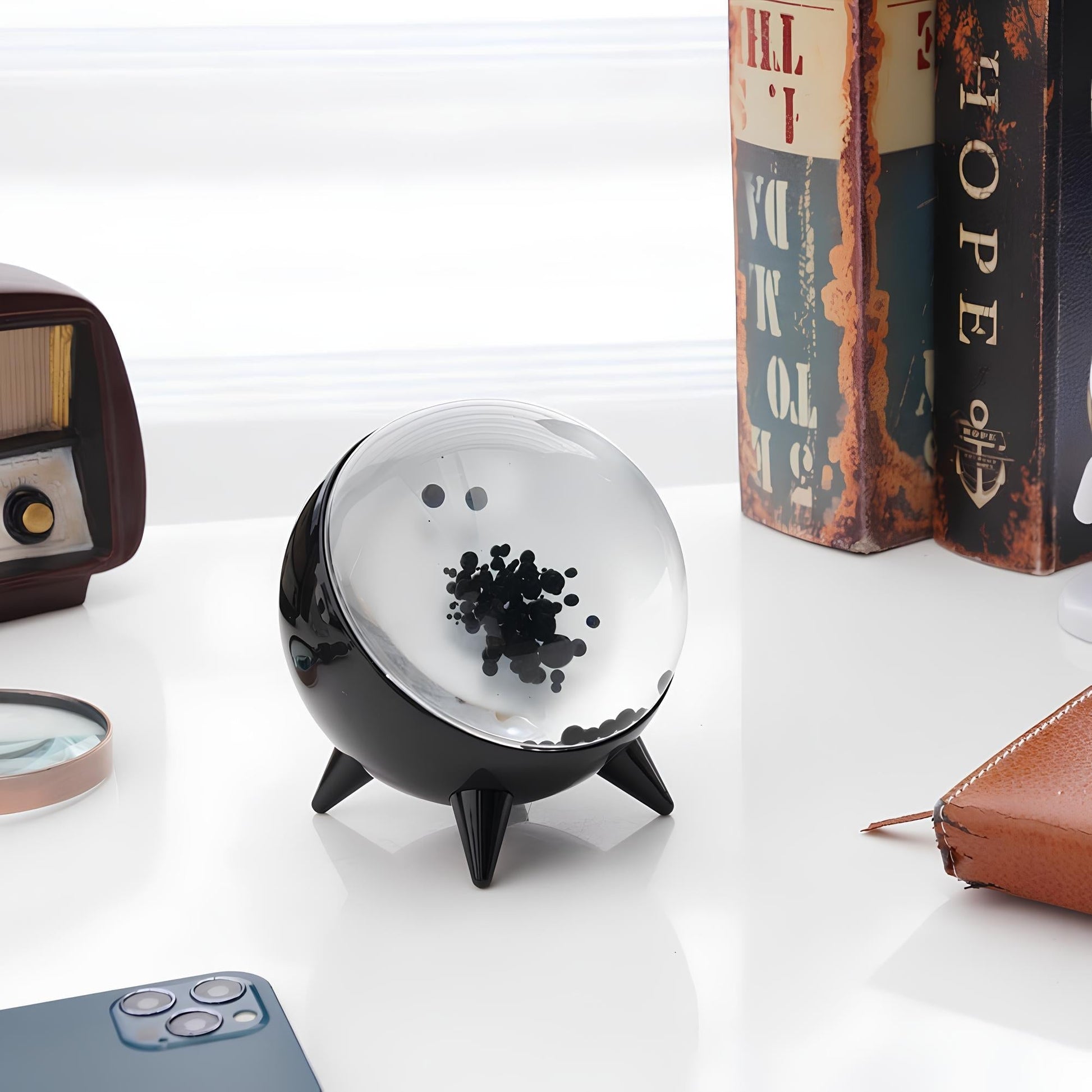Music-Reactive Ferrofluid Display - MagnePulse-Black-Nora Luxe