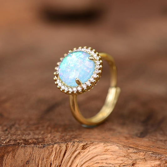 Sparkling Glam Cocktail Ring - Pexav