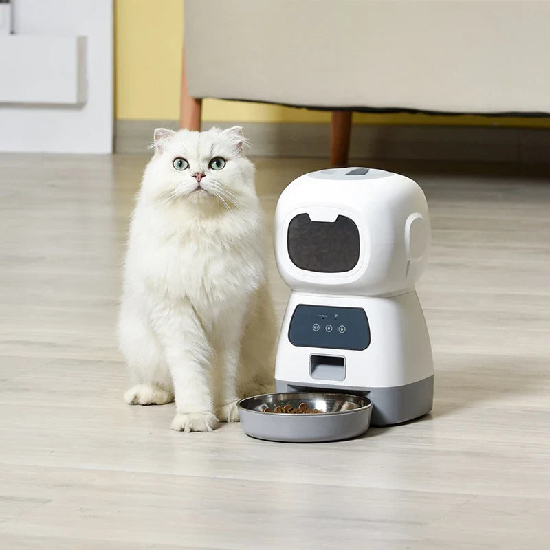 Easy Auto Pet Food Dispenser For Dogs Cats - Pexav