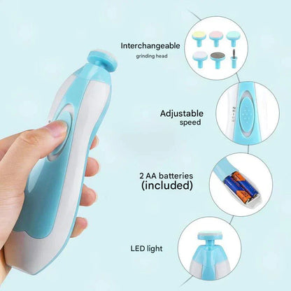 Nail care set for safe and easy nail clipping - BabyCare-Blue-Nora Luxe