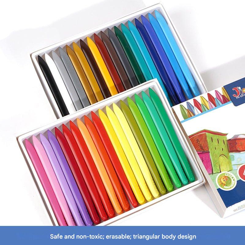 Natural Colorful Wax Crayons - EcoCrayons-12 Colors-Nora Luxe